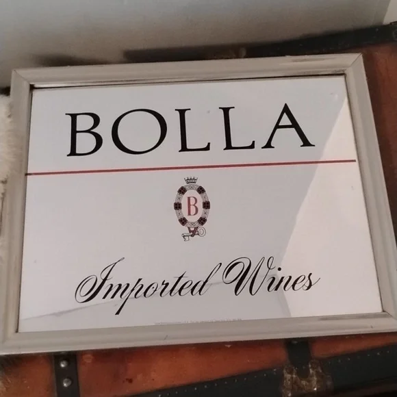 . Vintage Bolla Imported Wines Advertisement Mirror Sign - Picture 2 of 4